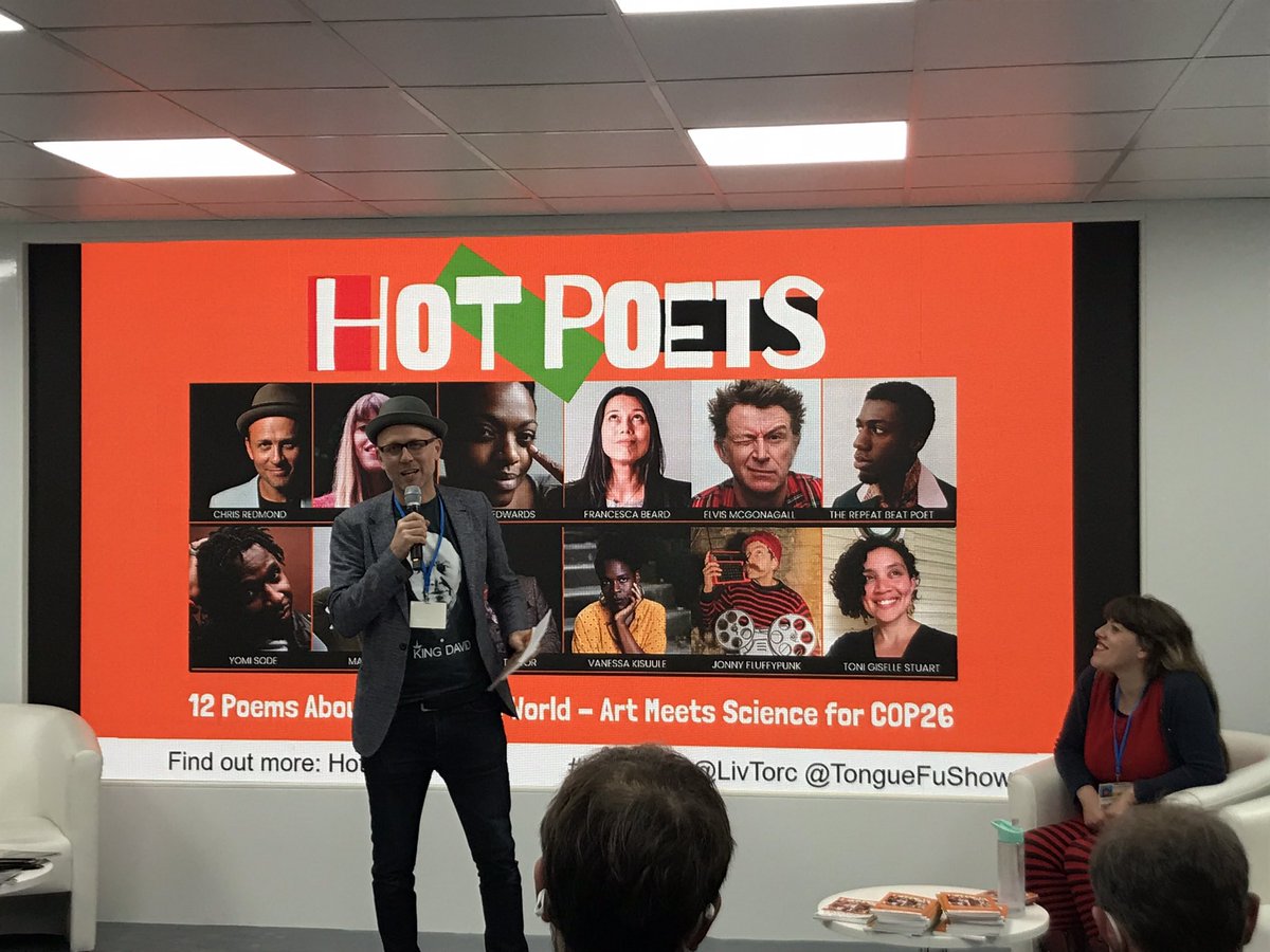 Fun and amazing. Science Hub at #COP26  presents poetry. Art meets science.