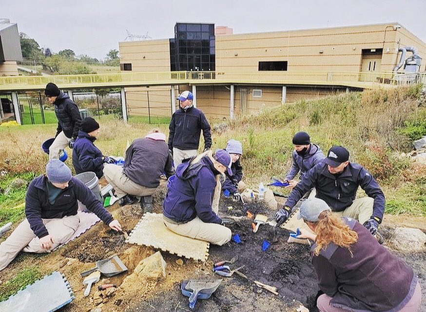 visithandson's tweet photo. The FBI Knoxville office is spending a couple days at the @GrayFossilSite comparing their digging methods to what is done here! #excavation #hodc #visithandson #grayfossilsite #discover #fossilfriday https://t.co/lppbDaU76m