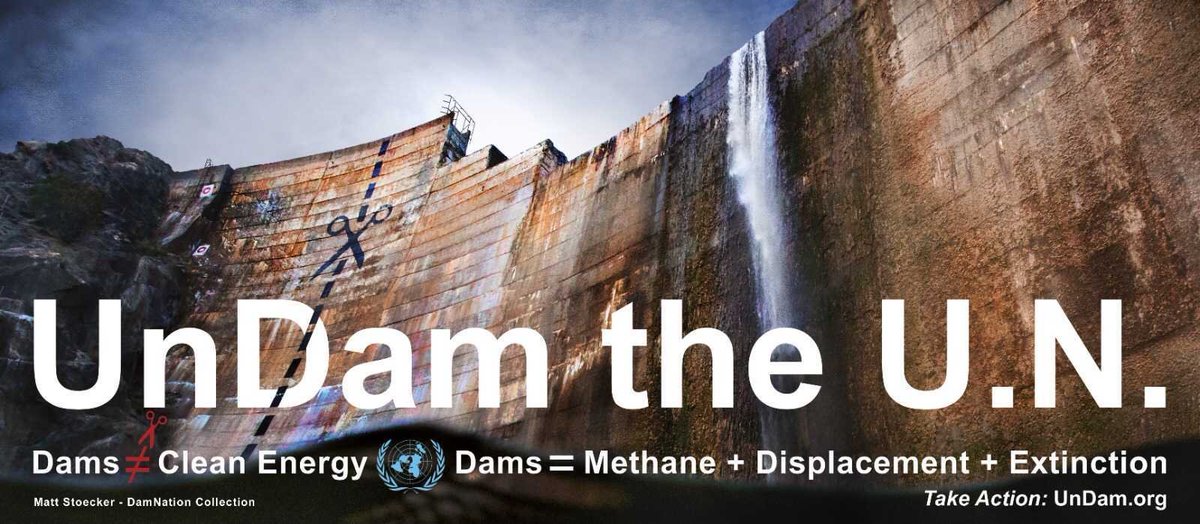 #Wasserkraft ist keine Lösung für die Klimakrise! Sie emittieren Methan, erschweren die Anpassung an den Klimawandel und zerstören Ökosysteme. Sie dürfen deshalb nicht in den Abkommen der #COP26 aufgenommen werden. 

Petition: undam.org

#FalseSolution
#Hydropower