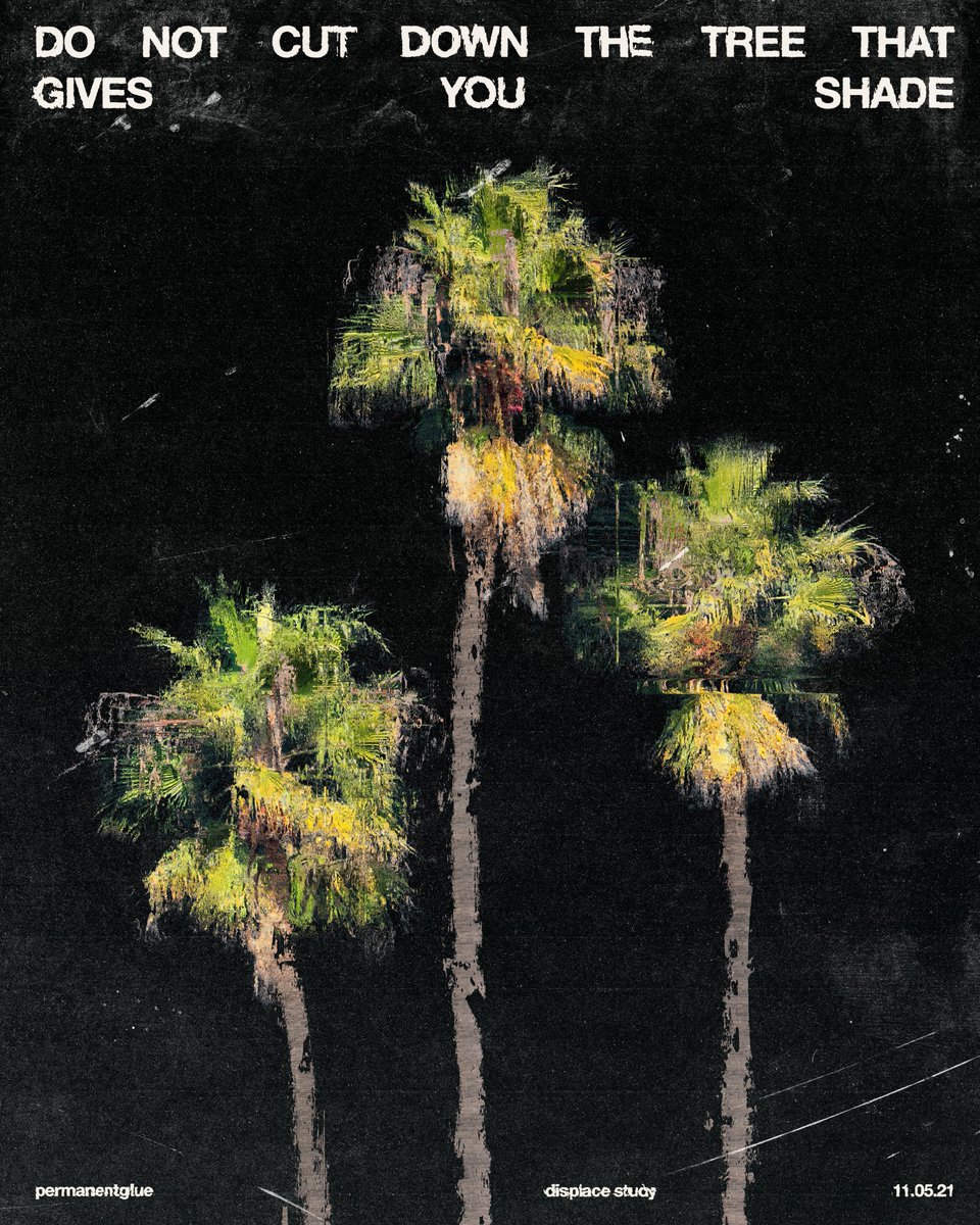 permanentglue's tweet photo. Palm Trees Displacement and Texture Study. https://t.co/SpgaE46HLF
