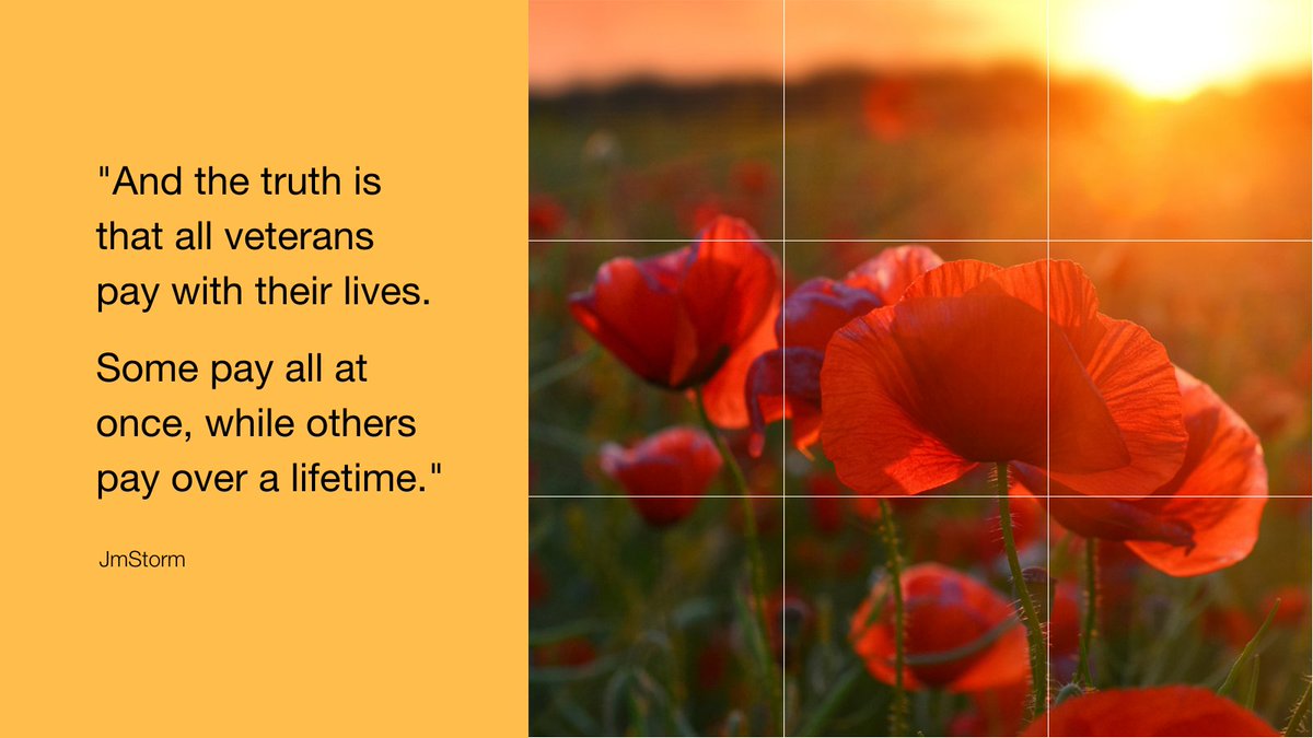 Today marks the beginning of Veterans’ week. It’s a time to remember those who fought for the freedoms we have today. It's a time to remember those who never made it back home and those who came home with physical and emotional scars from their service. #CanadaRemembers