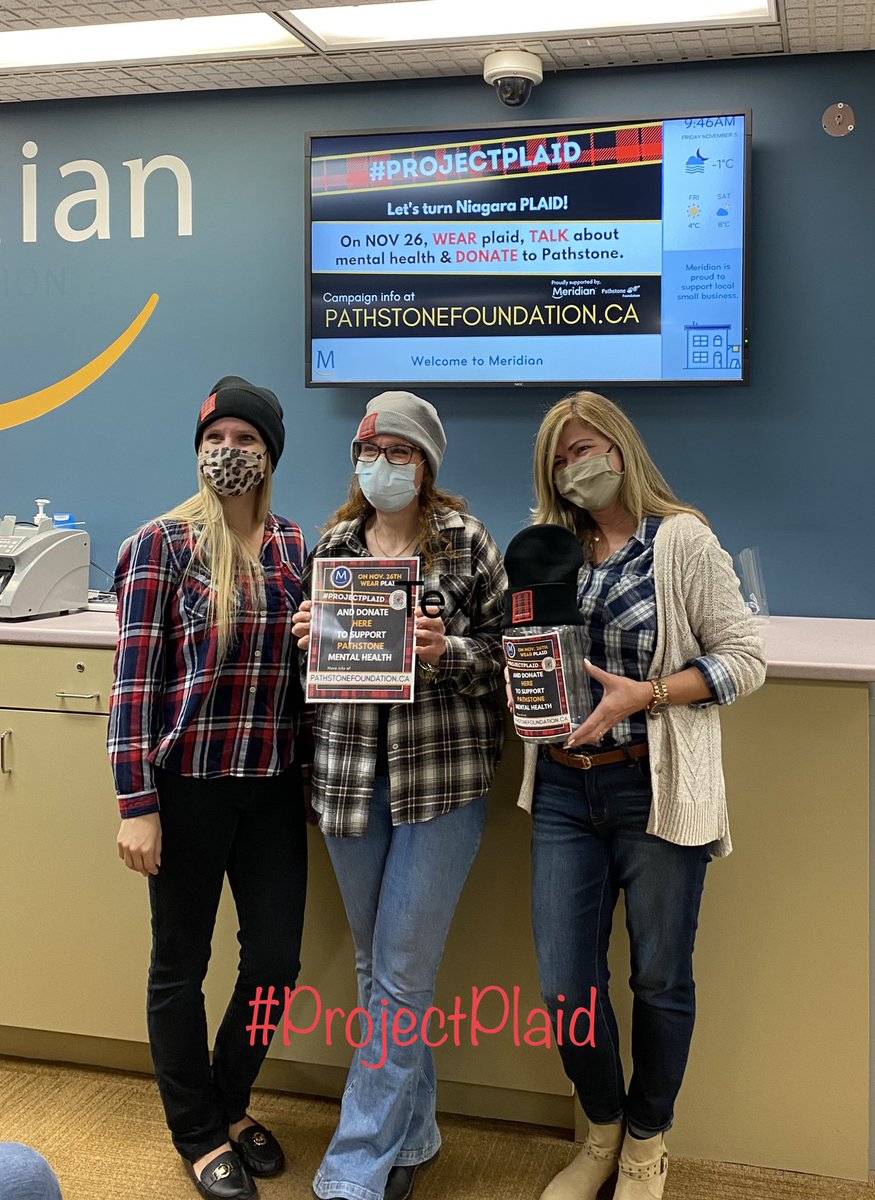 Cereal1966's tweet photo. Welland Branch wearing plaid every Friday to support @PathstoneMH @MeridianCU
#ProjectPlaid https://t.co/xBPprSjqE0