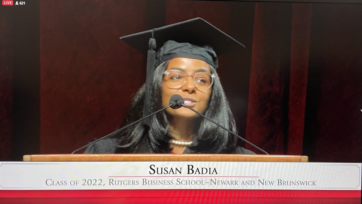 RU_Foundation's tweet photo. "I am a Scarlet Promise Grant recipient. It is because of that program and President Holloway that I feel seen." - Susan Badia RBS'22 #RUInauguration #RutgersImpact https://t.co/NlmIqDsSTs