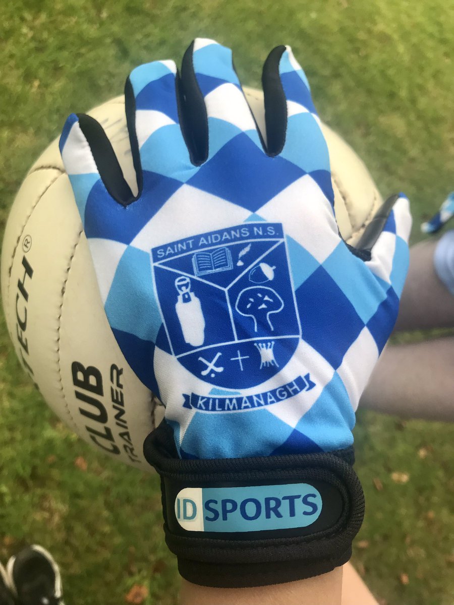 kilmanaghns's tweet photo. Our girls are so excited to finally get to wear the school jerseys and represent St Aidans at their @LadiesFootball blitz on Monday. Check out their fab school gloves gifted to them today to mark the occasion @kilkennylgfa @idsportshop @idsportshop @LeinsterLGFA @KKPeopleSport https://t.co/X8mEyy4iYC