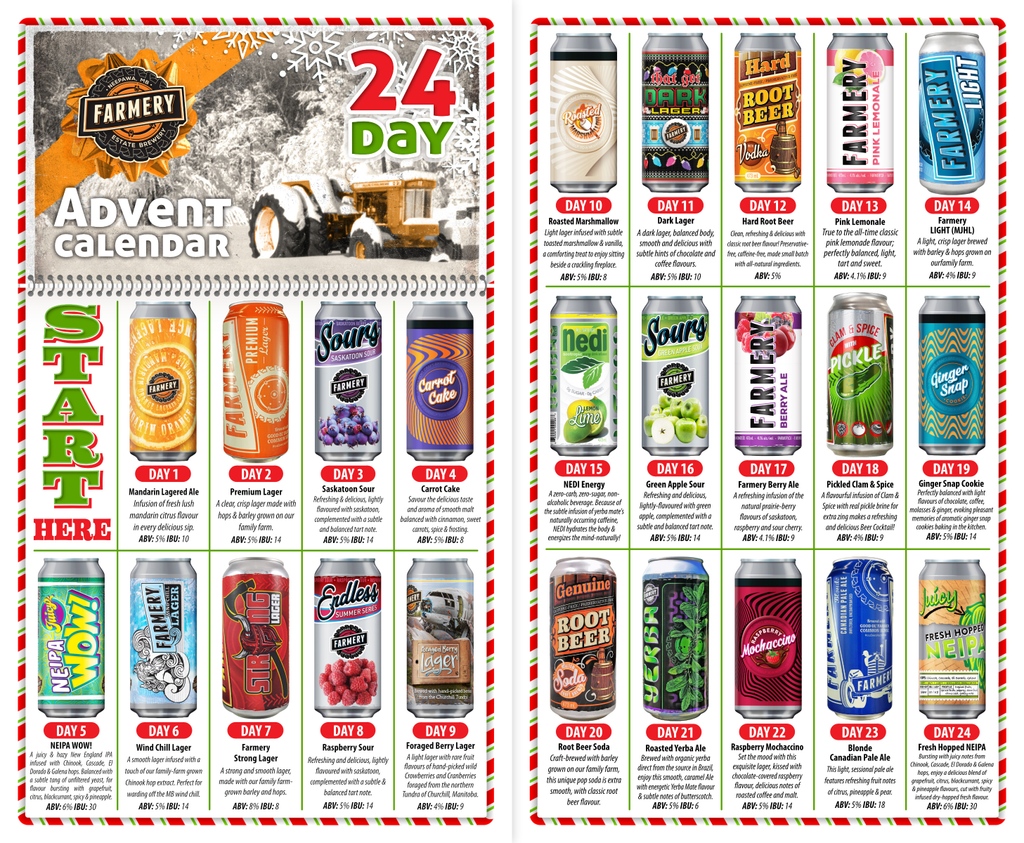 FarmeryBrewery's tweet photo. 🤩OUR 24 DAY ADVENT CALENDAR BEER PACK IS NOW AVAILABLE ON https://t.co/8hVfHFHxPm 🤩

Every Pack gets a BONUS $20 Farmery Gift Card!*

https://t.co/kJtbXQfCQa https://t.co/lZpXO1BrPW