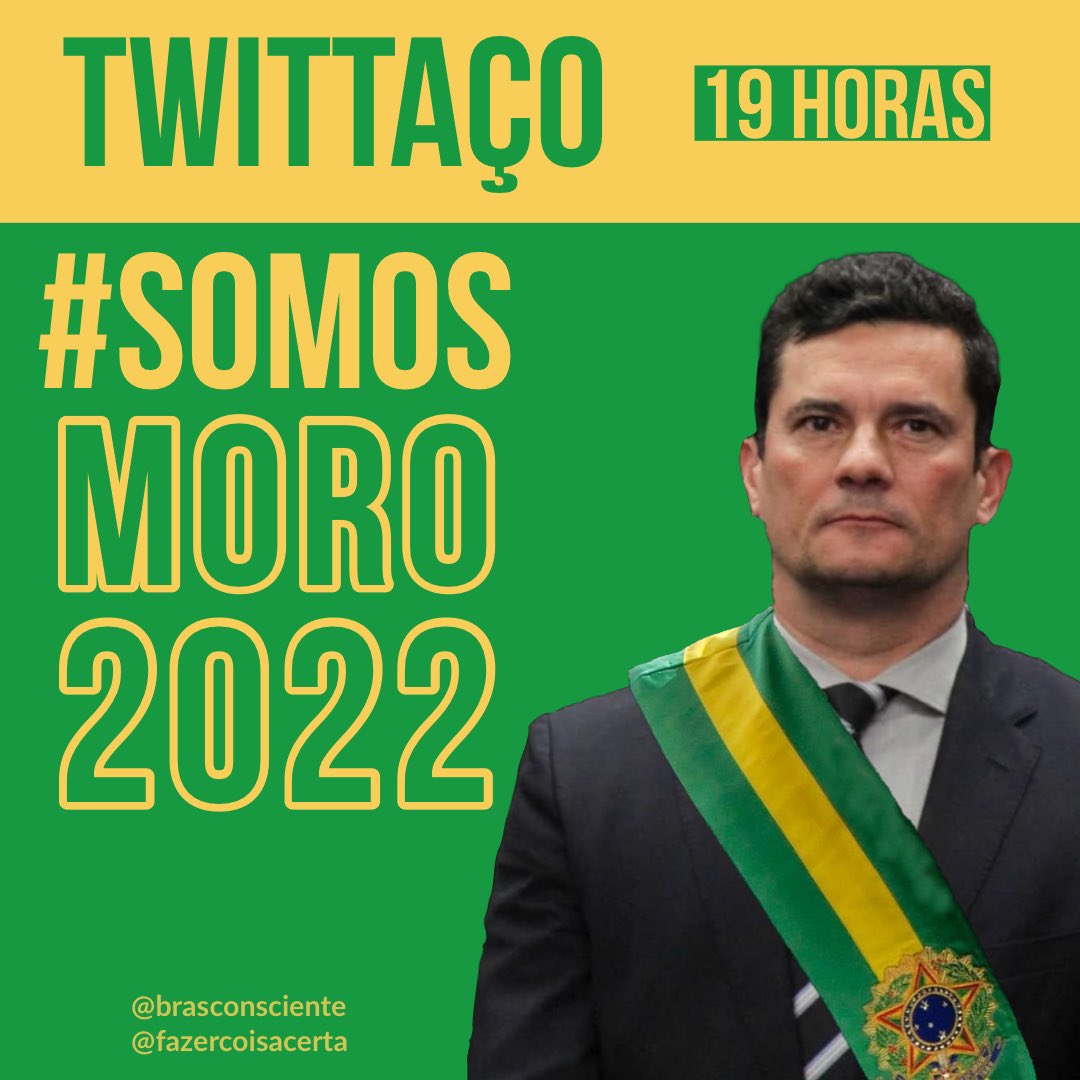 fazercoisacerta's tweet photo. FALTAM 5 DIAS! 🚀 
O nosso sonho de ter um presidente honesto, competente e que nos encha de orgulho está cada vez mais próximo.
🔰Hoje, às 19h, tem TWITTAÇO de contagem regressiva para a pré-candidatura de @SF_Moro. 
🔰 Participe e dê RT: #SomosMoro2022 🆙 https://t.co/1XlR5s8ZgT