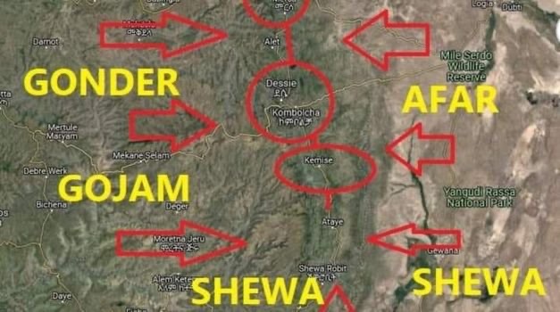 NeaminZeleke's tweet photo. Don’t worry, #TPLF brutal hordes are being encircled and on the run , and decimated at #Mille/Awash https://t.co/sziwuXAkNX
