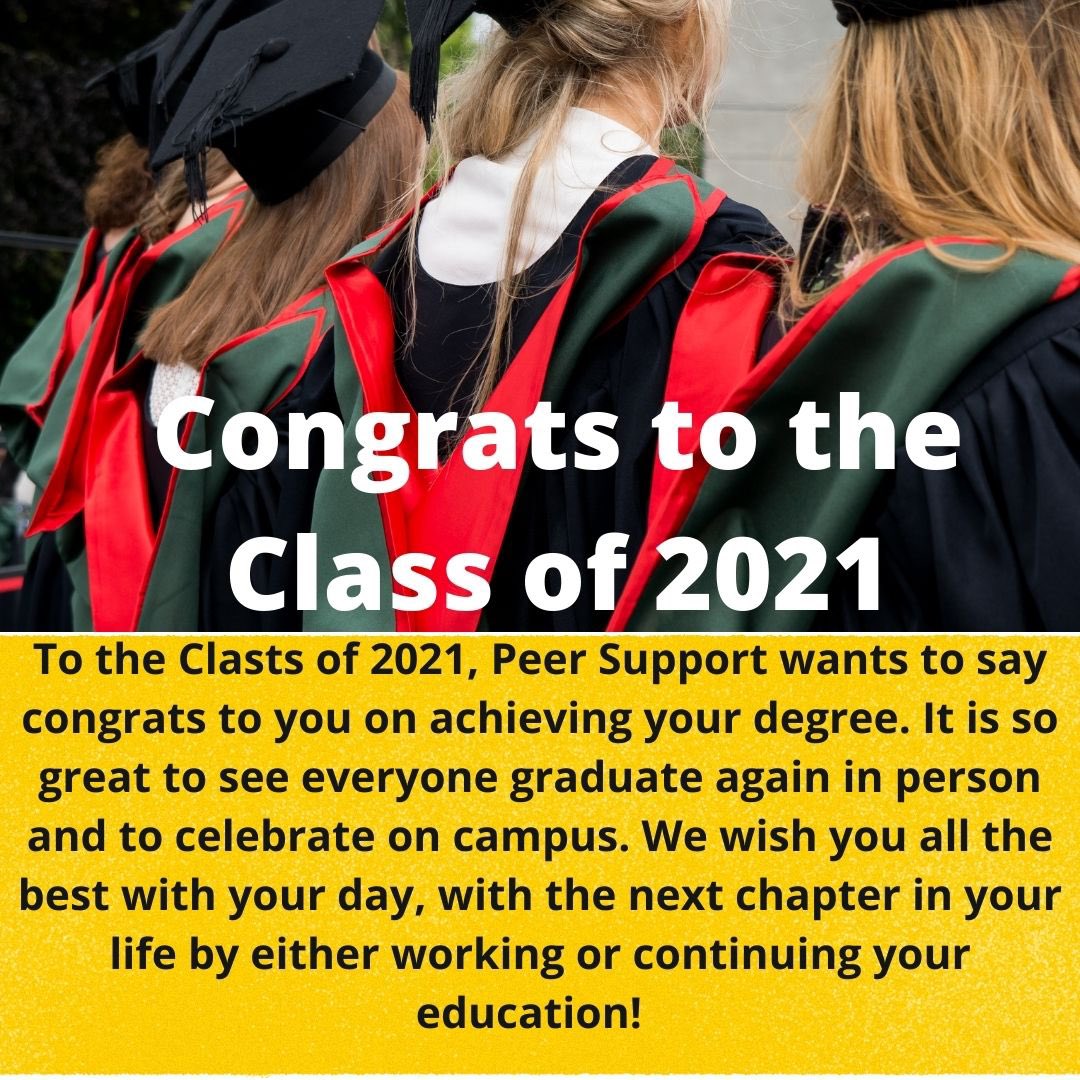 Congrats to the class of 2021 who will be graduating over the next two weeks. You did it ! 🎉everyone at UCC is so proud of you 😊
