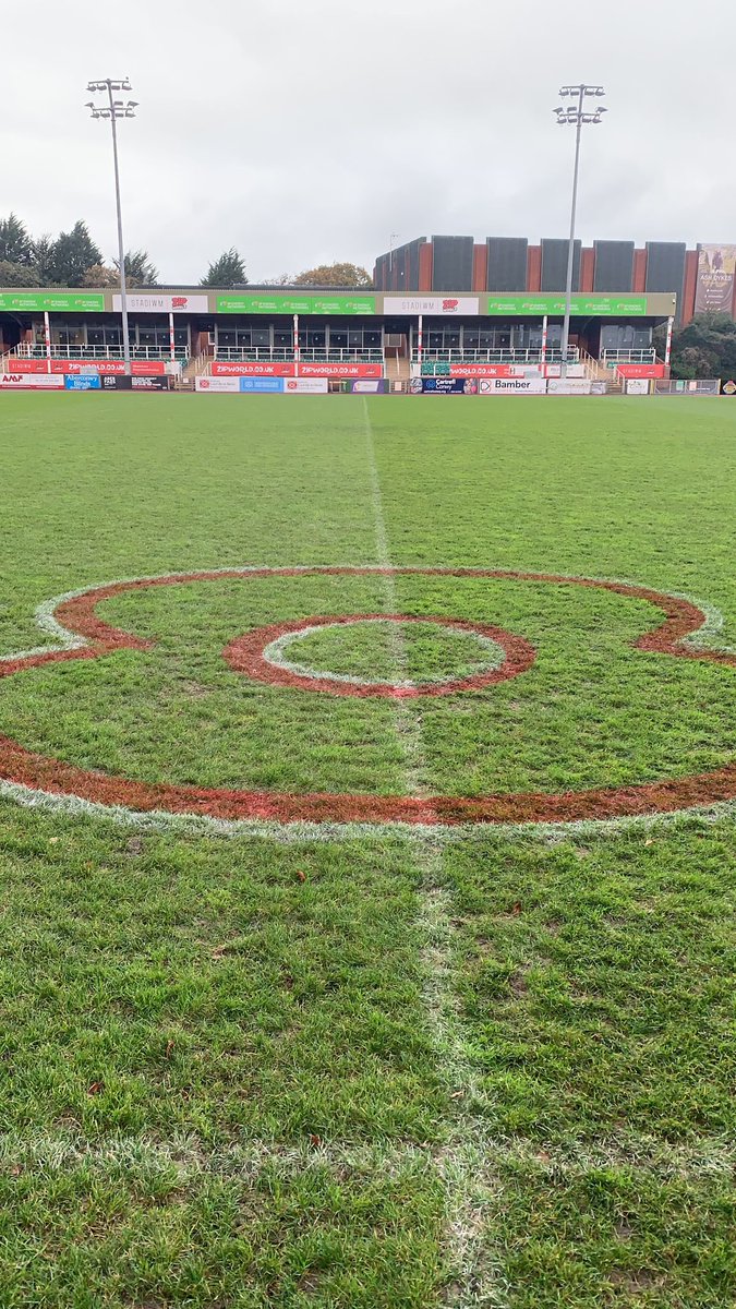 360GroundCare's tweet photo. Pitch Fertilised and prepared today by @Jordan_Wynne95 @DafEvz and our new GPS line marker showing it’s skill with a poppy for #RemembranceDay @StadiwmZipWorld @RGCNews @rigbytaylor https://t.co/iSbYY6zspu
