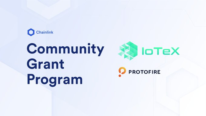 iotex_io's tweet photo. Excited to share this highly anticipated news - @chainlink is coming soon to IoTeX! 🔗

Chainlink has issued a grant to the amazing dev team @protofire to integrate Chainlink oracles to IoTeX Mainnet and help power #MachineFi.

➡️ Full details: https://t.co/kZ3Y1dJK7v $IOTX $LINK https://t.co/9lnOGpdMFw