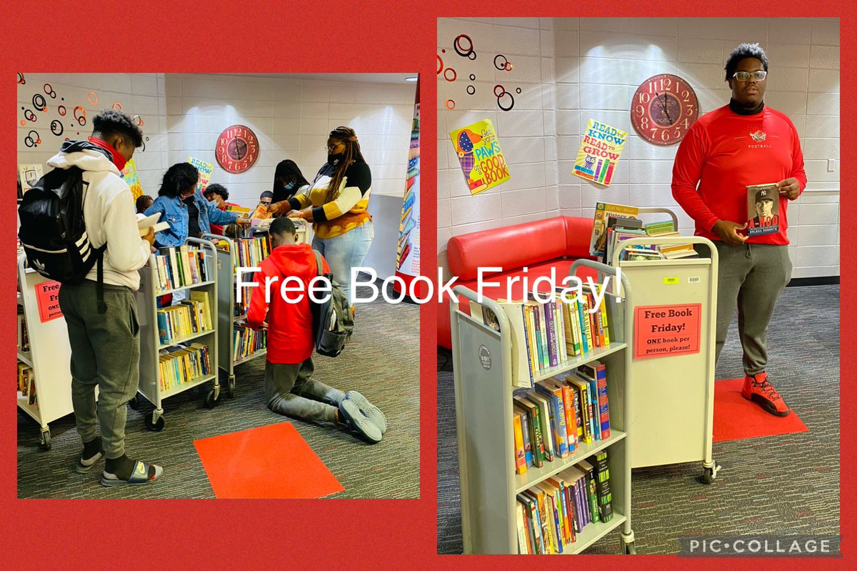 CHS_CFAlibrary's tweet photo. Thank you students, teachers, and parents for making Free Book Friday a success! @CentralRedDevil @CFAreddevils https://t.co/786MctgmBn