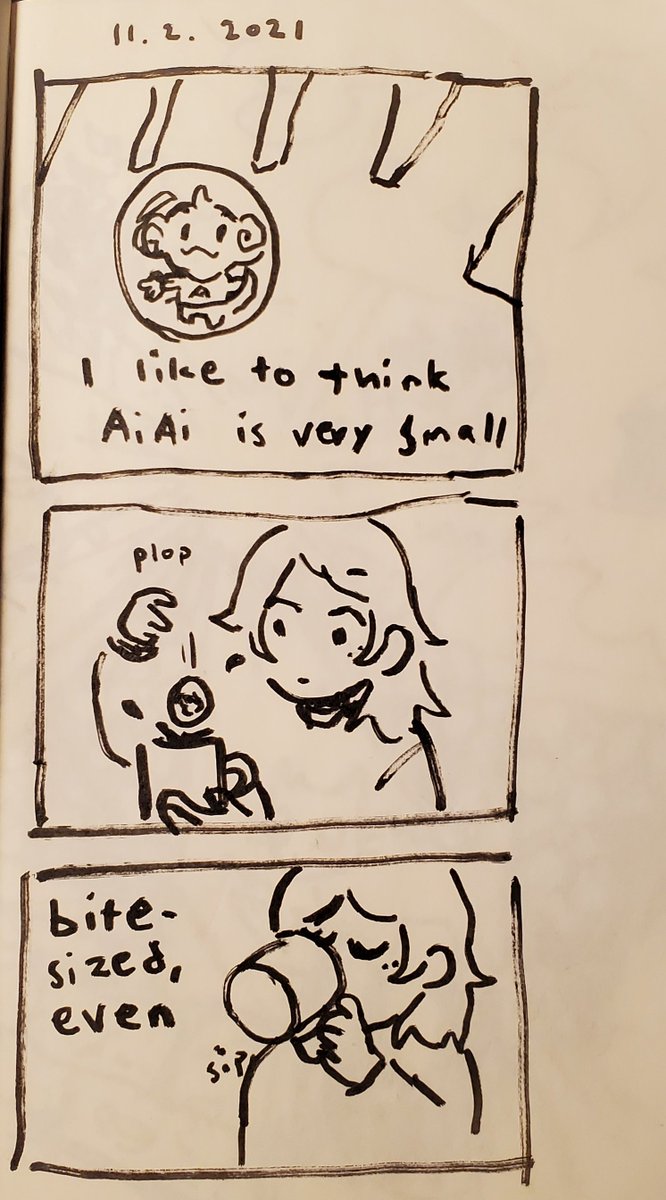 i wrote the wrong date on this bc its definitely weeks old but?!? WAS I GOING TO EAT AIAI MONKEY BALL