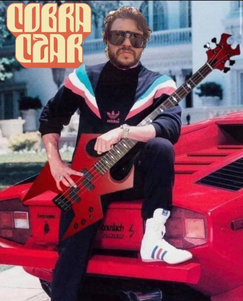 Stoked to jam with the boys tonight 🐍

#lambo #lamborghini #countach #countach5000 #adidas #warlockbass #metal #heavymetal #cobraczar #party