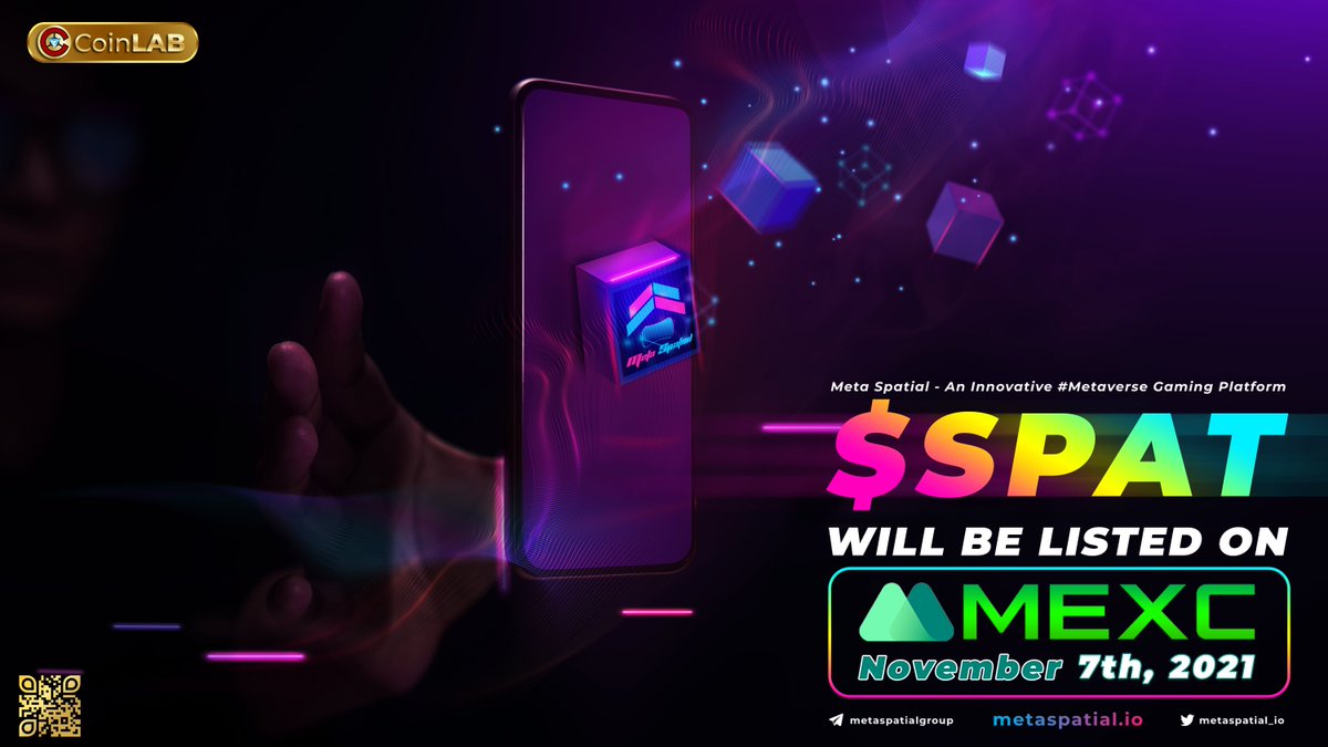 Willzitj's tweet photo. 📢📢 @MetaSpatial_io ( $SPAT ) will be listed on #MEXC on November 7, 2021. After completion of IDO, $SPAT has an ATH of x40 and has been listed on @CoinMarketCap.🎉
👉Let's predict the price of $SPAT at that time.
⚡️⚡️#CoiLAB #MetaSpatial #Metaverse ⚡️⚡️ https://t.co/INNKALeJeJ