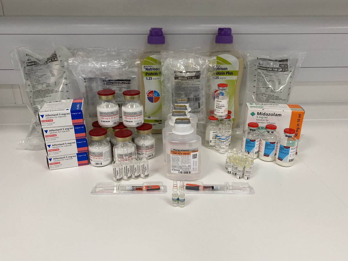 These are all medicines required to keep ONE covid patient safe for ONE day one critical care….

Or just ONE vaccine?

#getthejab