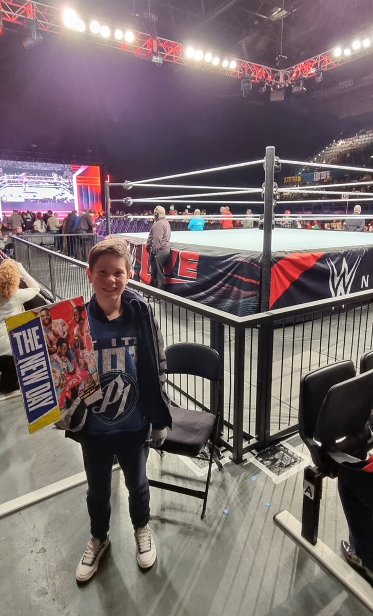Super excited for some WWE fun! C'mon Big E !!!! #WWEBirmingham