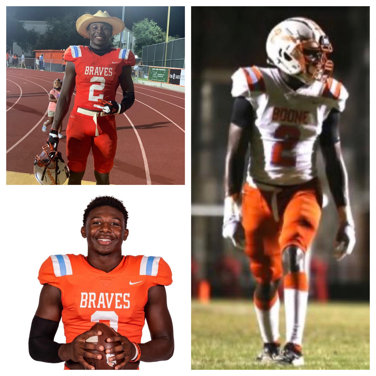 DanyettaWyatt's tweet photo. JaCorey’s @JaCoreyThomas2 senior year is coming to an end! This will be his last regular season game of high school. In 36 days he will be officially signed and three weeks later heading off for college!  Jacorey, cherish these lasting moments! #Bringthebarrelhome #BeatEdgewater https://t.co/R8hQV1KB8N