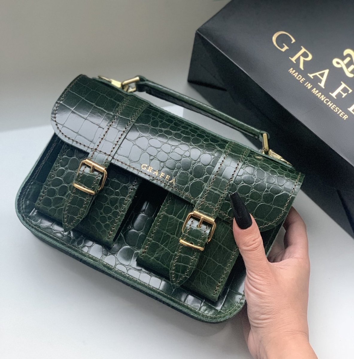 GRAFEA's tweet photo. Micro Dark green croc 🐊 https://t.co/OqNmZQPSzW https://t.co/UIrhWarpK7