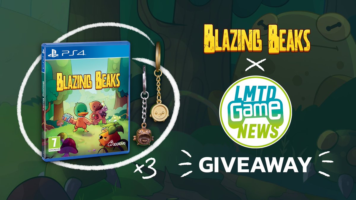 LimitedGameNews's tweet photo. 🚨🚨 #PS4 BLAZING BEAKS GIVEAWAY 🚨🚨

Win a limited edition physical copy of Blazing Beaks for PlayStation 4 and 2 keychains!
There will be 3 winners!

Rules:
✅Follow @Applava &amp; @LimitedGameNews
✅Like &amp; RT
✅Tag a gamer friend

Winners will be picked Nov 10th!
#LimitedGameNews https://t.co/jfAiJfh132
