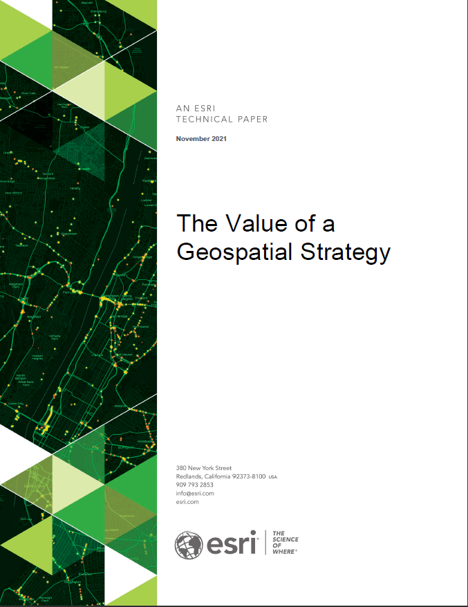 SpatialAce's tweet photo. If you're in need of a #Geospatial Strategy, here are some resources from #Esri:

The Approach to Maximize Impact: https://t.co/O9qOaVxOyD

The Value of a Geospatial Strategy:
https://t.co/cfj4UQY1M0

#GIS #ArcGIS #URISA #GITA #GISP #spatial #map #location https://t.co/RVYFISbFga