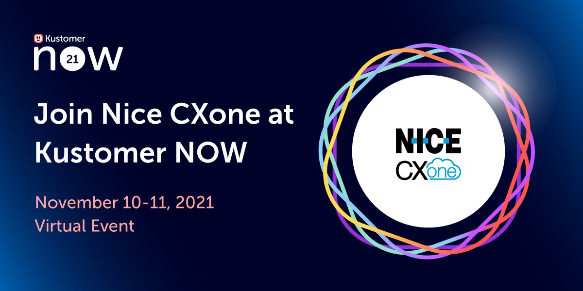 NICECXone's tweet photo. Join @NICECXone and @Kustomer on November 10 at #KustomerNOW, the jam-packed virtual event where #CX experts will explore how futuristic brands have disrupted their space and created an out-of-this-world #customerexperience.

Grab your spot >>   
https://t.co/D5vZlz1W3d https://t.co/cvWgUO0eET