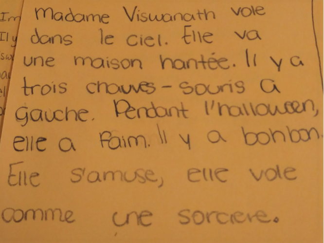 StaggFrench's tweet photo. The power of #comprehensibleinput and Bitmojis for talk alouds 🤪And CHECK those transitions- even this early in French 1 💪! If we model it, they will come! French 1's- off to a fantastic start this year! 🥰🇫🇷🙌 #staggparle #practicemakesproficient #courageousspeakers https://t.co/QnO3AiHNa1