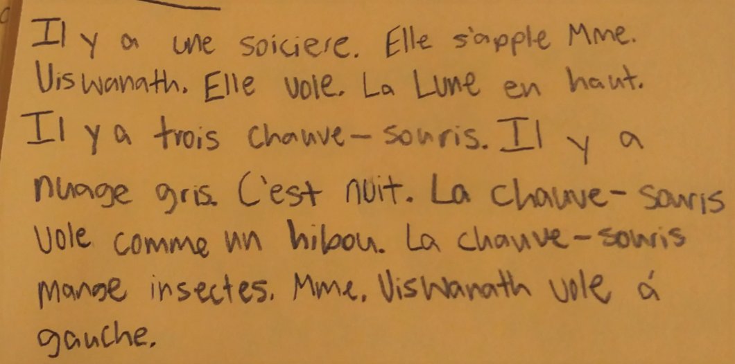 StaggFrench's tweet photo. The power of #comprehensibleinput and Bitmojis for talk alouds 🤪And CHECK those transitions- even this early in French 1 💪! If we model it, they will come! French 1's- off to a fantastic start this year! 🥰🇫🇷🙌 #staggparle #practicemakesproficient #courageousspeakers https://t.co/QnO3AiHNa1