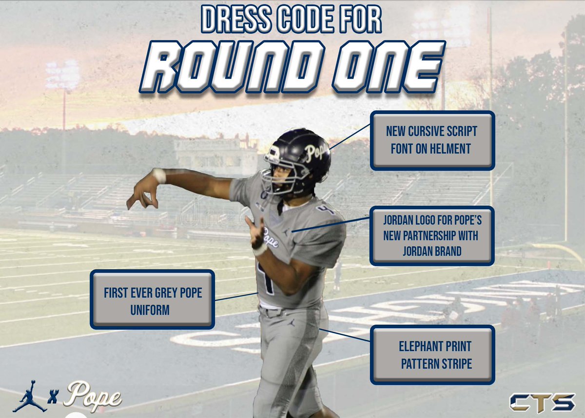 #RT <a href="/JPIIAthletics/">Pope Prep Athletics</a>: It’s officially playoff season Pope! Your Knights will face St. Benedict tonight at 7pm. Swipe to look at the details behind the uniforms that will be worn tonight!  

Jackson Smith &amp; Brendan Altenbern, Knights Athletic Media Team