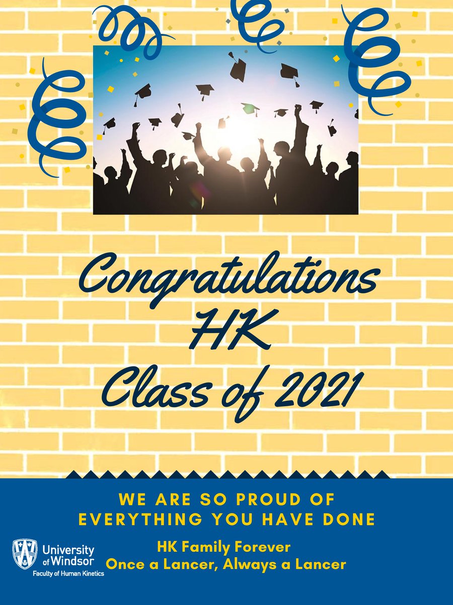 uwinkinesiology's tweet photo. Congratulations goes out to all of our HK grads of Fall 2021! We are extremely proud to have seen you grow and learn during your time with us in the Faculty of Human Kinetics! Be proud of all you have accomplished and know we are celebrating your amazing achievements! ๐๐ #hkfam https://t.co/ux8vCV32yP