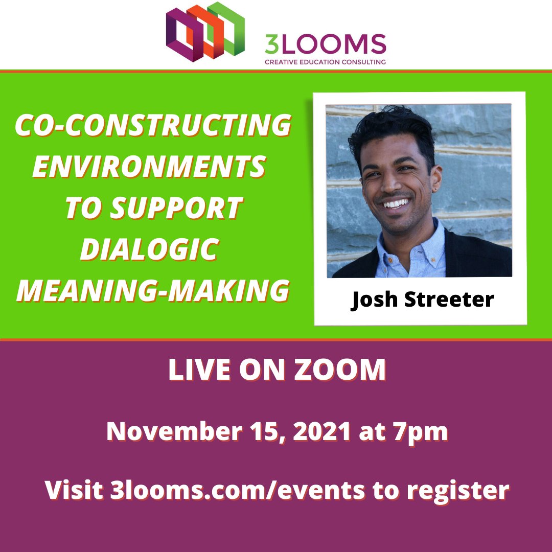 There is still time to register for the first installment in our new webinar series! Head over to 3looms.com/events to secure your spot on Monday, November 15 with Josh Streeter!