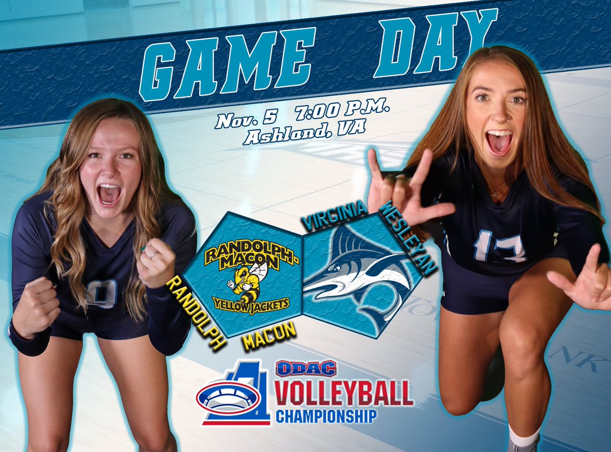 marlinsathletic's tweet photo. 🏐 GAME DAY 🏐
The No. 3 @VWUVolleyball Marlins travel to No. 2 Yellow Jackets of Randolph-Macon to compete in the @odacathletics semifinals of the VB Tourney! 1st serve 7PM

#WeTheBeach #FinsUp

📊 https://t.co/2XpIaA2TwV
📹 https://t.co/Z9HYIZARBv https://t.co/VTfG9nWdJm