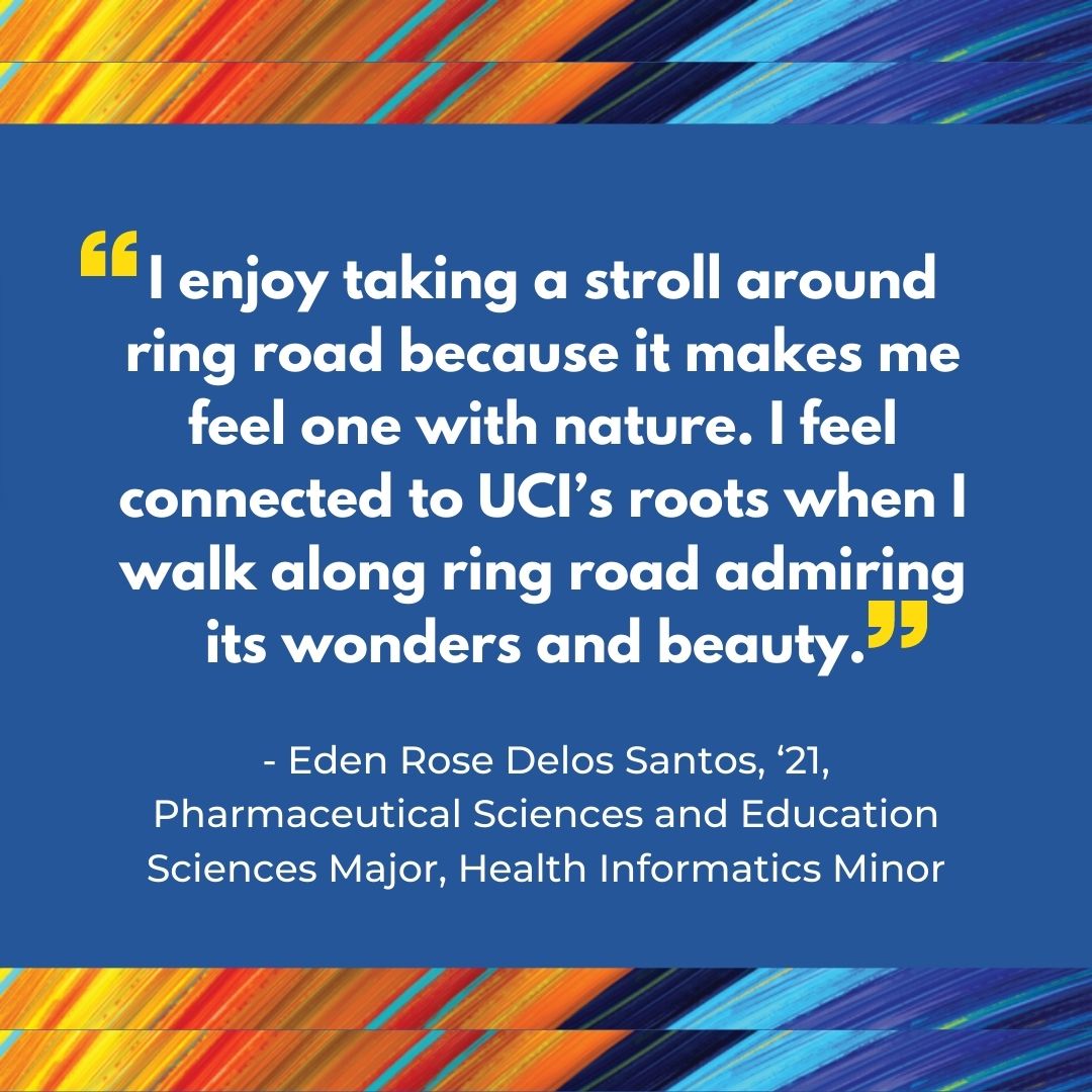 Question asked to student: What is your favorite thing about campus?