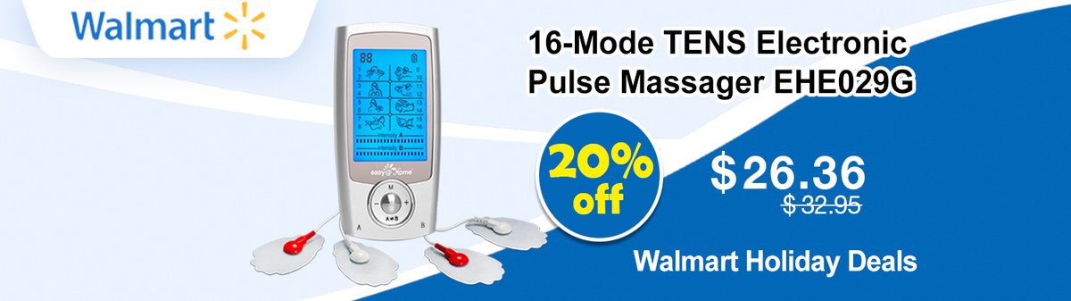 easyathome_'s tweet photo. Holiday Deals! 

20% OFF SALE on Easy@Home pocket size TENS Electronic Pulse Massager EHE029G

Start from Nov 02 till Dec 01, 2021 

Click below to BUY NOW: https://t.co/uwucFc9zss

#TENS#TENSunit#easyhome#chronicpain#walmart#walmartdeals#savings#painrelief#portableTENS# https://t.co/L8NYYSVXCZ