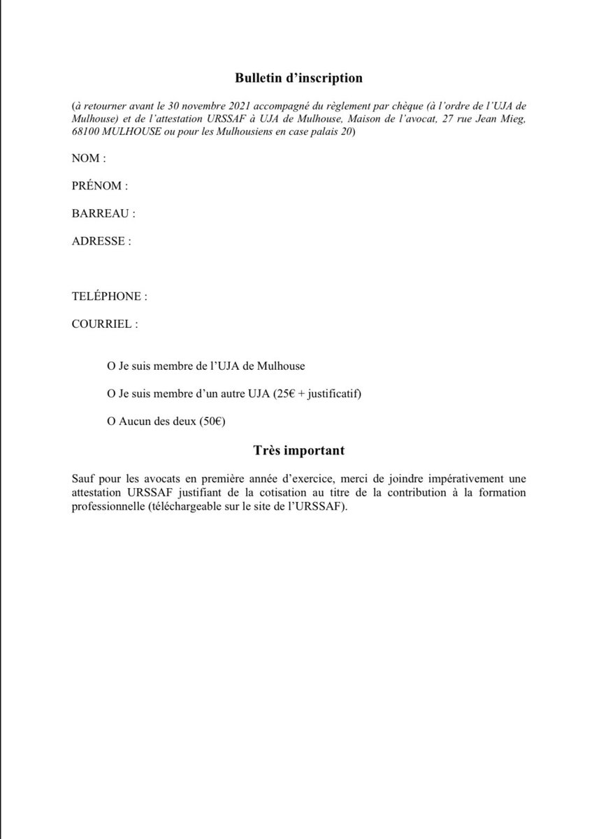 UJAMulhouse's tweet photo. Se former à la défense des détenus? Rien de plus simple : le 8 décembre de 14h à 18h à Mulhouse! #fnuja https://t.co/5hIr2bsLZS