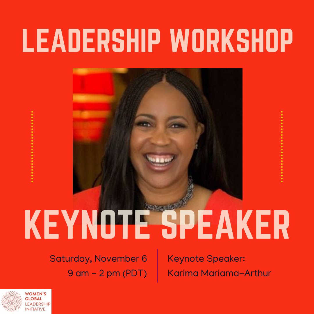 WGLItweets's tweet photo. We are so excited to announce our #keynote speaker for the virtual #workshop TOMORROW, November 6! Karima Mariama-Arthur brings more than 25 years of comprehensive, blue chip experience in law, business and academia to every client engagement. https://t.co/IVGsA46WTT
