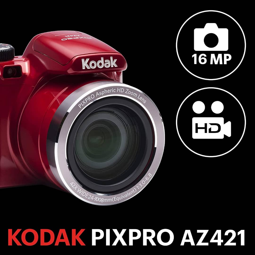halaledge's tweet image. Best Offer Stock limited.... Order soon
# Kodak PIXPRO Astro Zoom AZ421-RD 16MP Digital Camera with 42X Optical Zoom and 3" LCD Screen (Red)
_____________________________
More Information Visit the link 👇
amzn.to/3ka750L 

#kodak #kodakpixpro #camera #astrozoom #pixpro