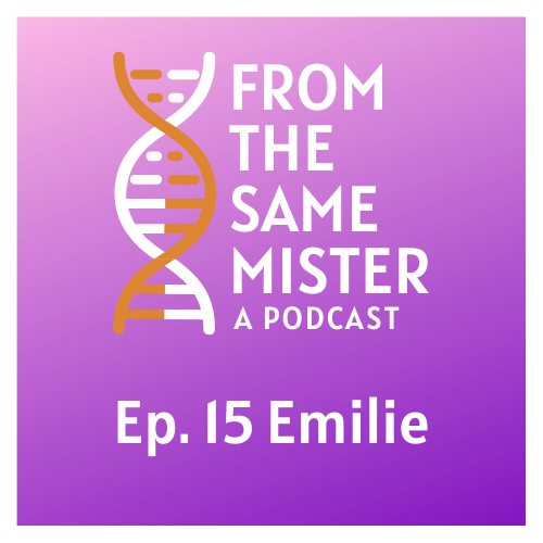 TheSameMister's tweet photo. She gave this show its title and it's finally time to hear her story. This week Kristy and Treavor sit down with their sister Emilie. She tells her story of growing up not knowing she was donor conceived, finding out, and where her life has taken her.

https://t.co/wRH9GkOXz7 https://t.co/47JXTCP1kX