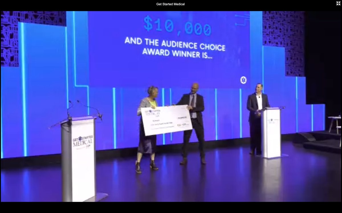 coxbusiness's tweet photo. Congratulations to our audience choice winner and the $10,000 prize at #GetStartedMedical, Kinnos!
#GeauxgetStarted https://t.co/Igqkrt3rzp