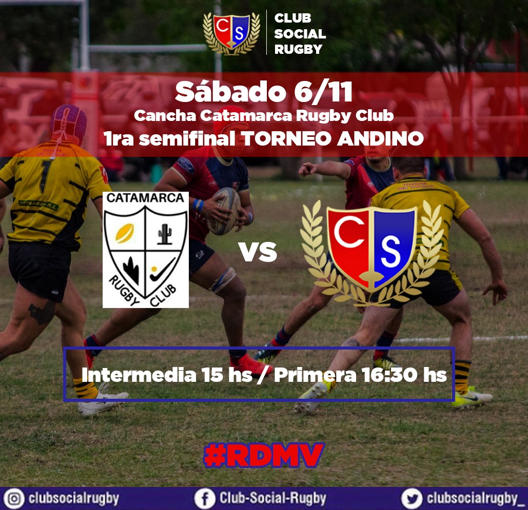 socialrugby_'s tweet photo. SEMIFINALES!🔴🔵
Este sábado viajamos a Catamarca para afrontar la primera semifinal del torneo de la Unión Andina, contra Catamarca Rugby Club.
KICK OFF:
Intermedia 15 hs
Primera 16:30 hs
VAMOS SOCIAL!!🔴🔵
#RDMV https://t.co/y9nhvulkD3