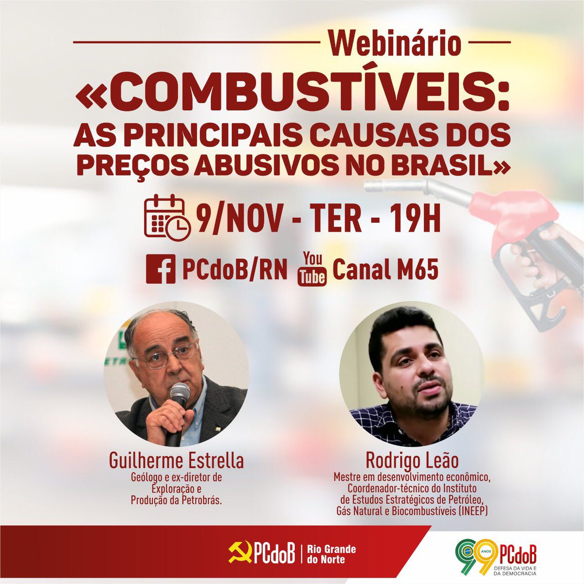 PCdoBRN's tweet photo. Acompanhe na próxima terça-feira (09/11), ás 19 horas, com transmissão pela página do PCdoB/RN no Facebook e pelo Canal M65 no YouTube. https://t.co/Q0cHbc1OVp