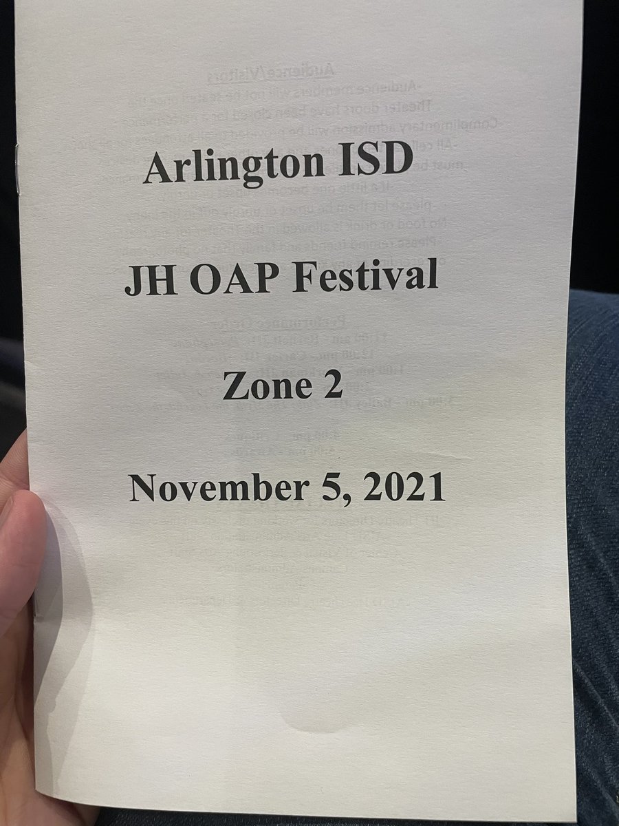 tunintabi's tweet photo. Looking forward to seeing our Gunn Gators perform at the CVPA. Congratulations to Parker Fitzgerald! @ArlingtonISDVPA @GunnJrHigh https://t.co/41CUfzHa6g