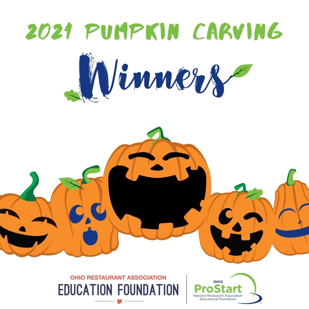 OhioProStart's tweet photo. And the 2021 Pumpkin 🎃 Carving competition winners are....

1st: Where’d You Get Those Eyes 👀 Jada &amp; Shayla, Lancaster HS
2nd: Inosuke Shrine 
Kiera &amp; Leon, Lancaster HS
Thank you to all our competitors! 
#ohioprostart #madeinprostart
@LHSCulinary @ProStart @OhioRestaurant https://t.co/e2d38WWAAF