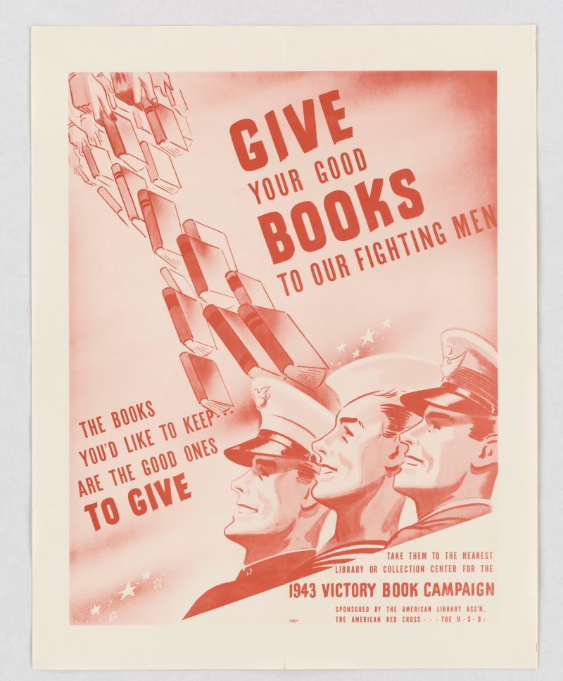 USNatArchives's tweet photo. These #WW2 posters encouraged folks on the home front to send books to the service members overseas. 

What would you send?

https://t.co/qd8hsqBmRW
https://t.co/YAMzdMMnfx
https://t.co/kFepvoWLju 
https://t.co/21lrYVcuOu 

#ArchivesBookLove #ArchivesHashtagPArty #Veterans https://t.co/rJfa9eXmzF