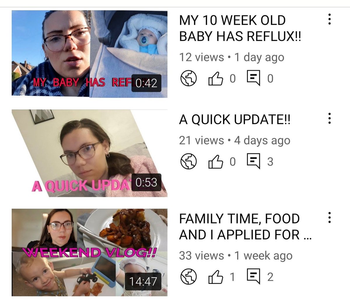 If you wanna catch up on our latest YouTube videos!
Subscribe if you want. Would mean the world ❤
#familyvloggers #smallyoutubers #subscribe
Youtube.com/TheFieldhouseD…