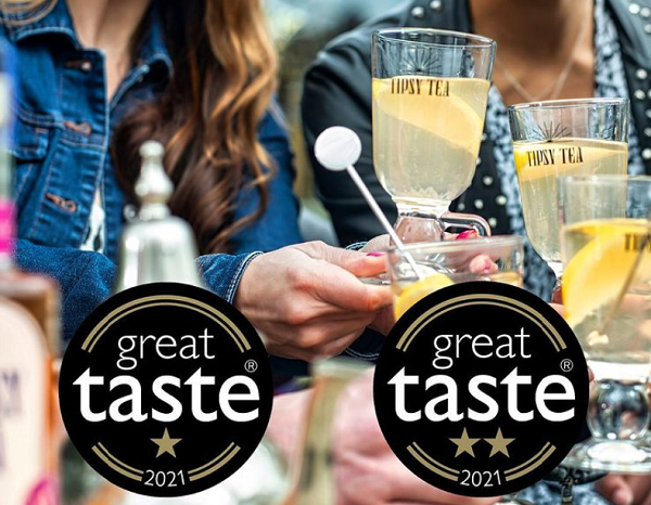 Eva_Awards's tweet photo. ABSOLU-TEA-LY FABULOUS! Well done #EVAS10 Finalist Karnis Bailey of @Tipsy_Tea on being recognised by the @guildoffinefood for her Spiced Chai &amp; Pink Peppercorn tea infused liqueurs. Enjoy as a warming hot drink or a refreshing iced tea - they go down a treat! https://t.co/ih2uc7WA5C