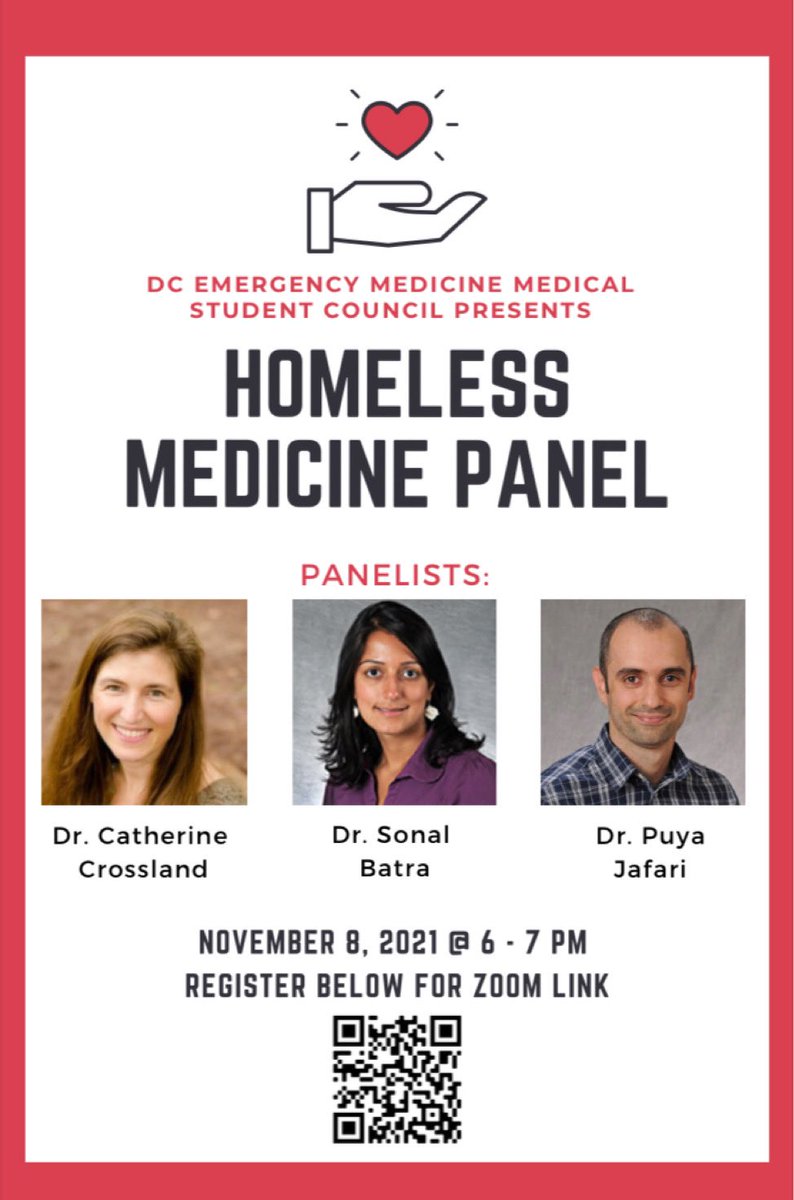 krithikarao_'s tweet photo. Really incredible event happening on Monday 11/8 with @msc_dc! Very thankful for our amazing speakers from @UnityHealthCare and @GWEMresidency for helping students learn more about how we can be involved in #HomelessMedicine 👏 
Scan QR to register https://t.co/CofFRFDylP