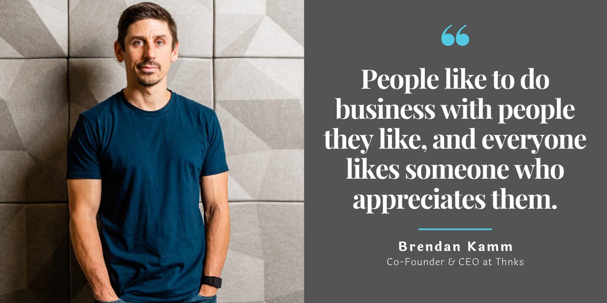 natfluence's tweet photo. .@BrendanKamm is CEO & Co-founder @alwayssaythnks, the leading relationship-building platform that lets anyone send thoughtful gestures of appreciation seamlessly via email, SMS, or Twitter.
See Interview feature on #natfluence:
https://t.co/POYLEu9lbq
#gratitude #appreciation https://t.co/ivD76VqUgJ