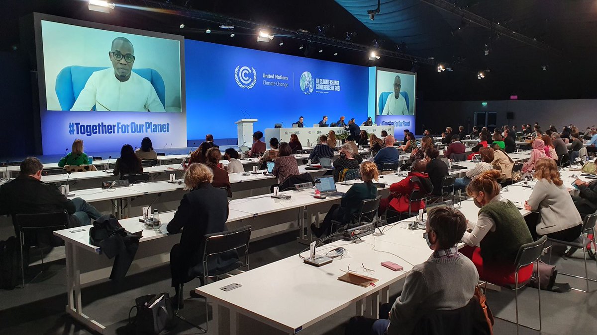 Exec Dir of Mauritanian Climate &amp; Sustainable Development Platform <a href="/Bousall/">Moussa Elimane Sall</a> shares how inspired he is by women and young people in his country adapting to climate change using local coping mechanisms - but they need more help 
#PeoplesCOP <a href="/CANArabWorld1/">CAN Arab World</a> 
unfccc-cop26.streamworld.de/webcast/presid…