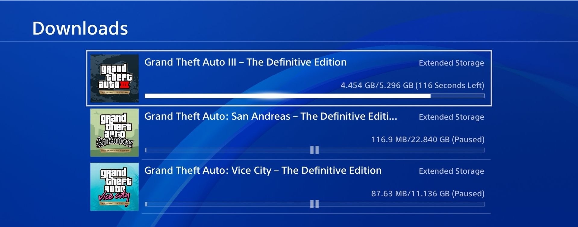 PlayStation Game Size on X: 🚨 Grand Theft Auto The Trilogy The Definitive  Edition PS4 Size 🟫 Thanks for Photo @chronichydro420 🟦 #GTATrilogy #PS4   / X