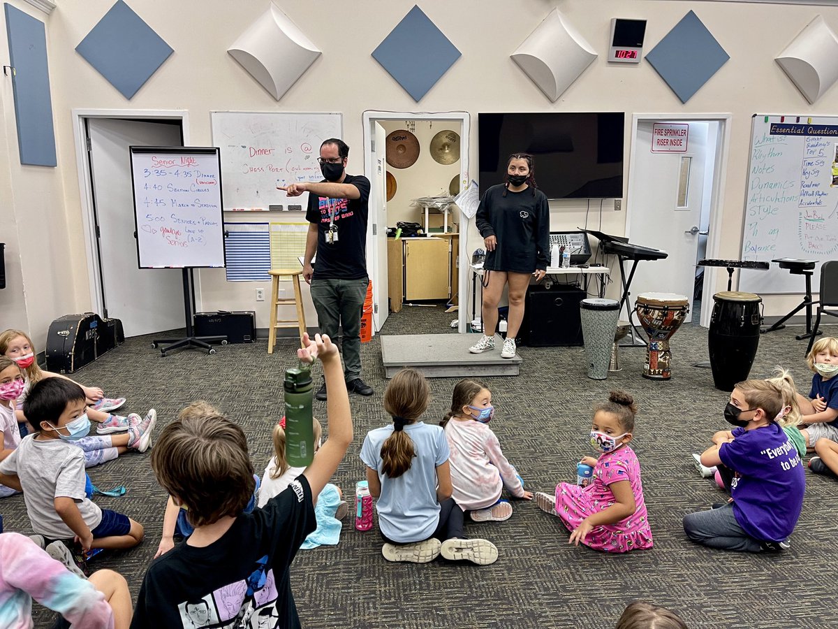 MillerpPaul's tweet photo. The students of our Tri-M Music Honor Society are hosting a mini camp for faculty children during our professional development day! @NBFineArts @NBPSEagles https://t.co/uleuO2uo32